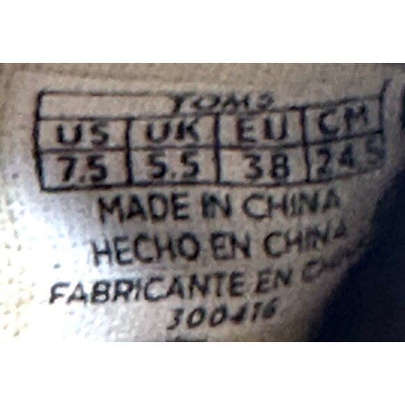 TOMS Womens Shoes Alpargata Slip On Original Canvas Classics Casual Gray 7.5 - Picture 12 of 13